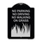 Signmission No Parking Driving or Walking on Grass Heavy-Gauge Aluminum Sign, 24" x 18", BS-1824-23626 A-DES-BS-1824-23626 - alternate 1